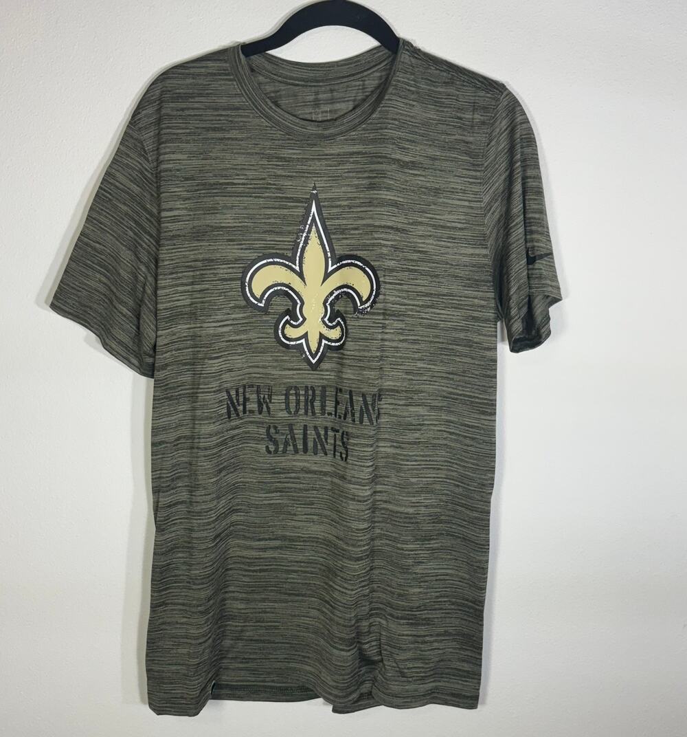 Nike New Orleans Saints Dri-FIT NFL Salute to Service Tee Olive Men's Medium